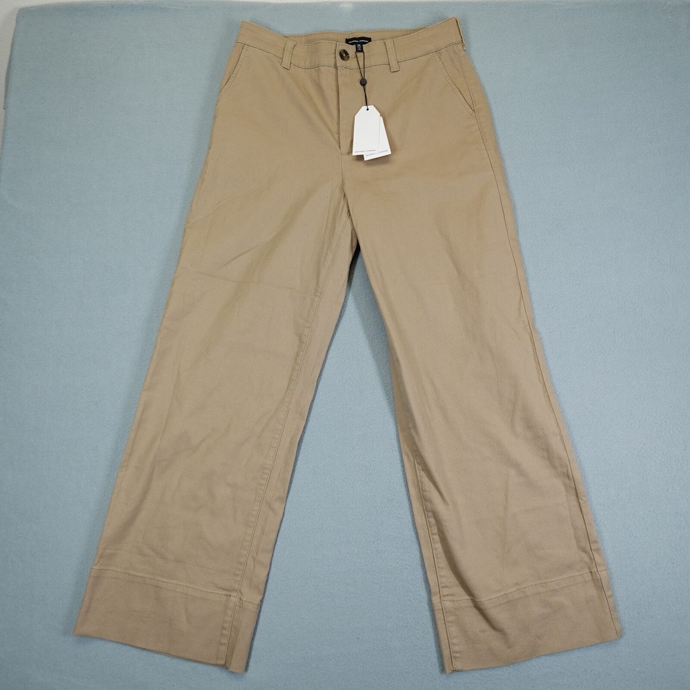 Universal Standard Pants Womens XS Tan Wide Leg Chino Casual Workwear Trousers